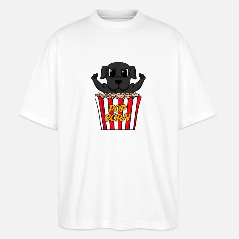 Labrador - Stanley/Stella Oversized Unisex Organic T-shirt Blaster 2.0 - white