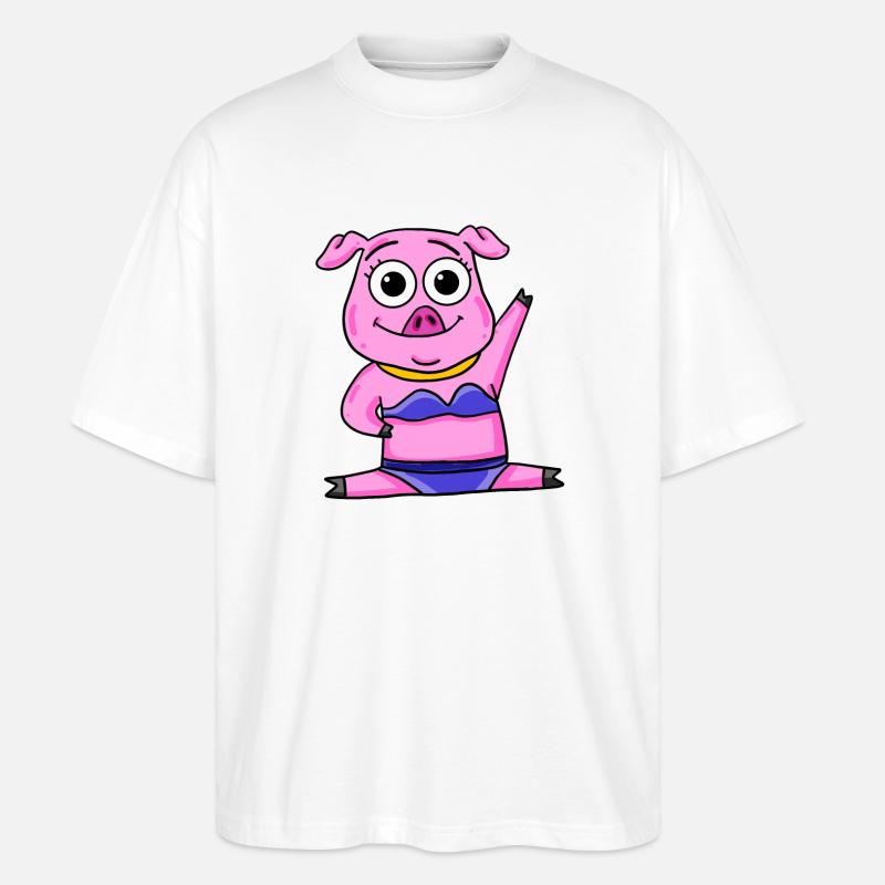 Cochon - T-shirt bio Blaster 2.0 coupe oversize Stanley/Stella Unisexe - blanc