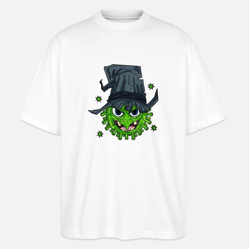 Witch Virus - Stanley/Stella Oversized Unisex Organic T-shirt Blaster 2.0 - white
