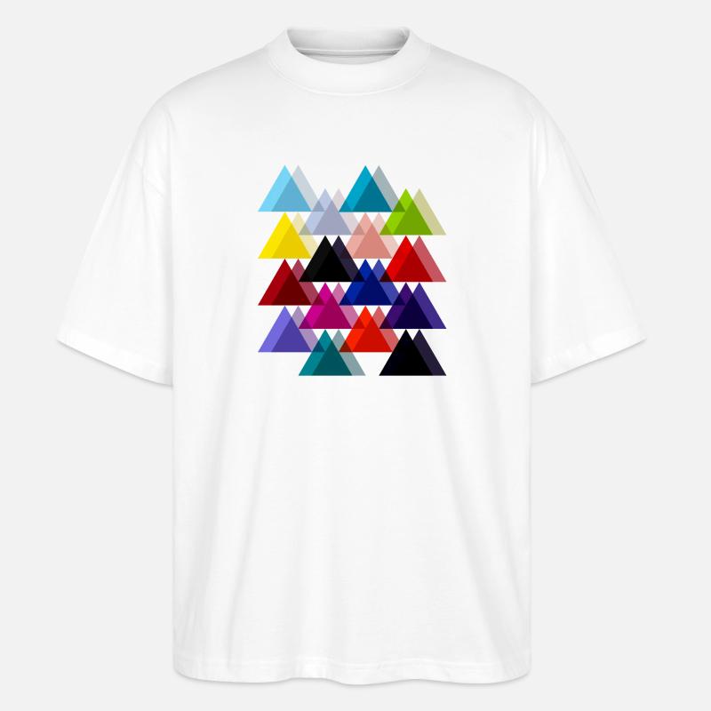 Triangles doubles - T-shirt bio Blaster 2.0 coupe oversize Stanley/Stella Unisexe - blanc