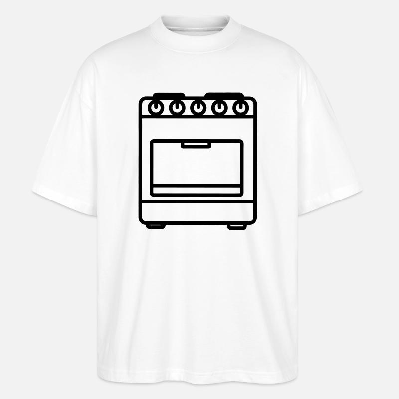 Four à gaz - T-shirt bio Blaster 2.0 coupe oversize Stanley/Stella Unisexe - blanc