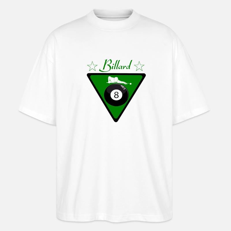 Billard - Stanley/Stella Oversized Unisex Bio T-Shirt Blaster 2.0 - Weiß