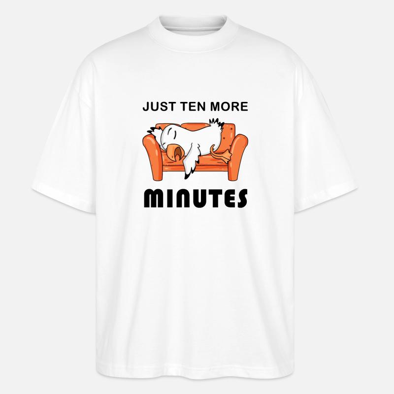 Plus que dix minutes - T-shirt bio Blaster 2.0 coupe oversize Stanley/Stella Unisexe - blanc