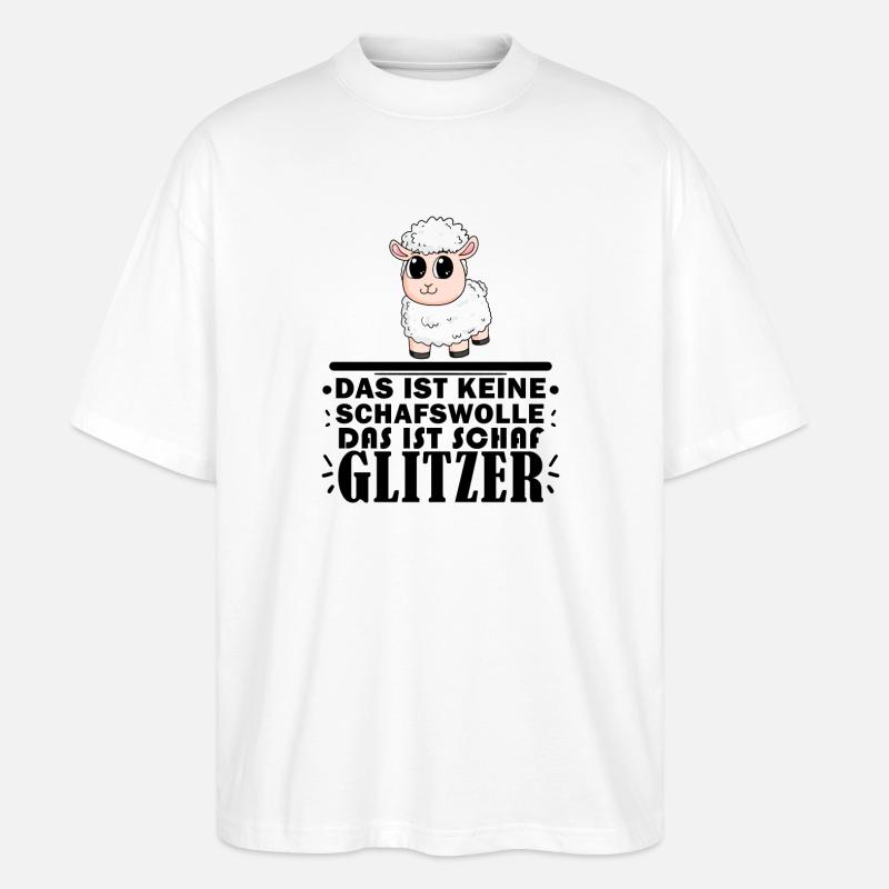 Schafe Schaf Schafzüchter Geschenk - Stanley/Stella Oversized Unisex Bio T-Shirt Blaster 2.0 - Weiß
