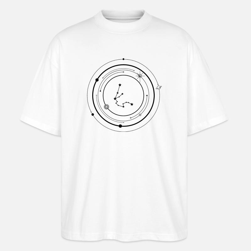 Starburst Dot Constellation - Stanley/Stella Oversized Unisex Organic T-shirt Blaster 2.0 - white