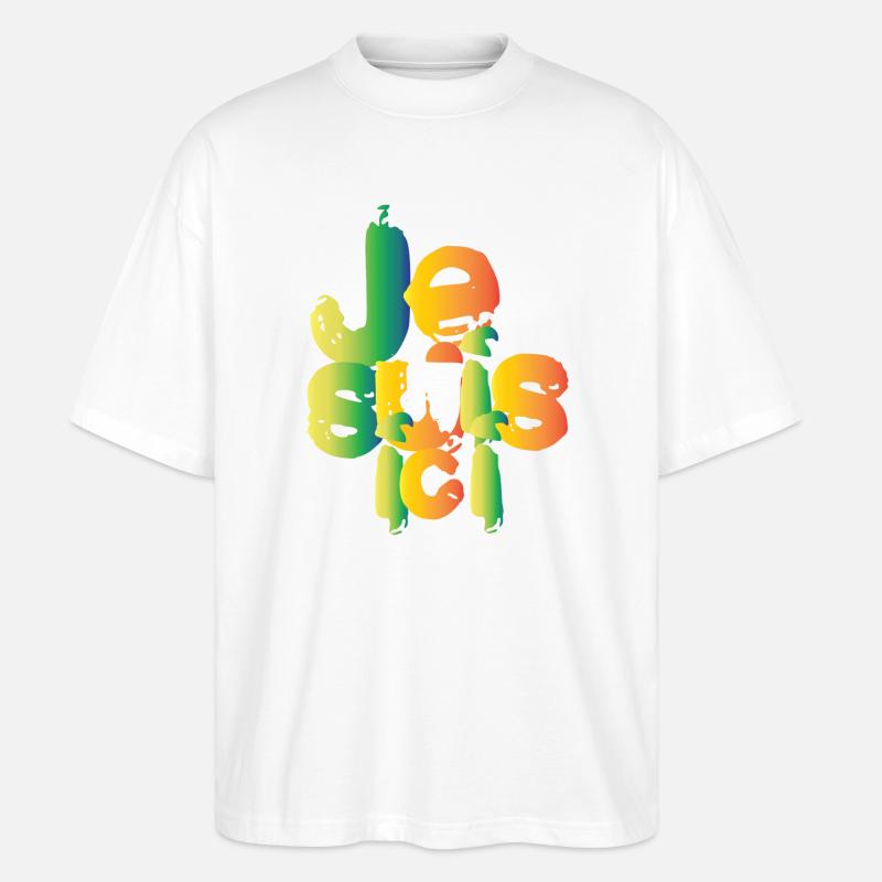 Ich bin hier - Stanley/Stella Oversized Unisex Bio T-Shirt Blaster 2.0 - Weiß