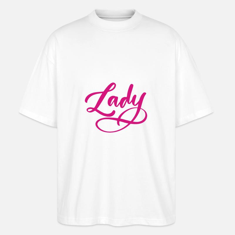 Lady Bos-s - Stanley/Stella Oversized Unisex Bio T-Shirt Blaster 2.0 - Weiß