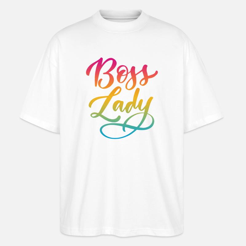 Lady Bos-s - Stanley/Stella Oversized Unisex Bio T-Shirt Blaster 2.0 - Weiß