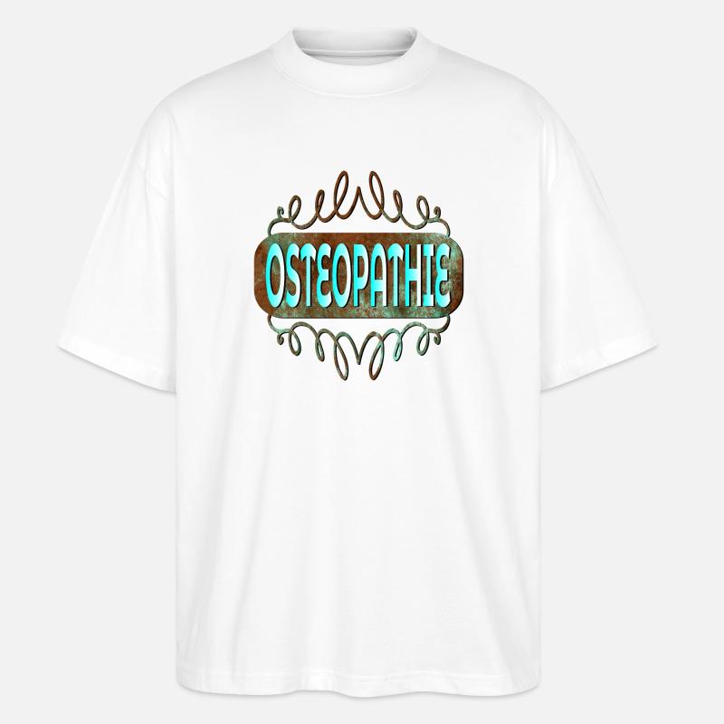 OSTEOPATHIE THERAPIE - PRAXIS - Stanley/Stella Oversized Unisex Bio T-Shirt Blaster 2.0 - Weiß
