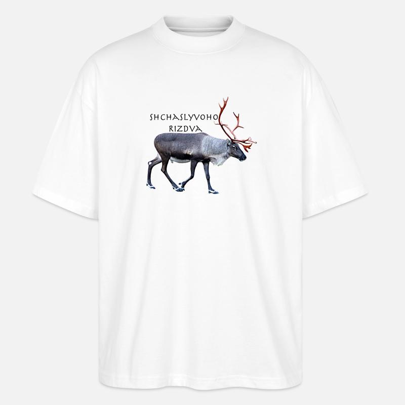 Schtschalwoho Rizdva - Stanley/Stella Oversized Unisex Bio T-Shirt Blaster 2.0 - Weiß