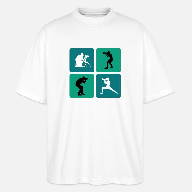 Fotograf Design - Stanley/Stella Oversized Unisex Bio T-Shirt Blaster 2.0 - Weiß