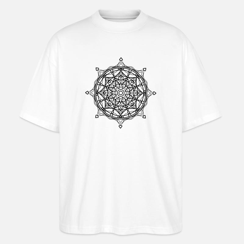 Mandala - Stanley/Stella Oversized Unisex Bio T-Shirt Blaster 2.0 - Weiß