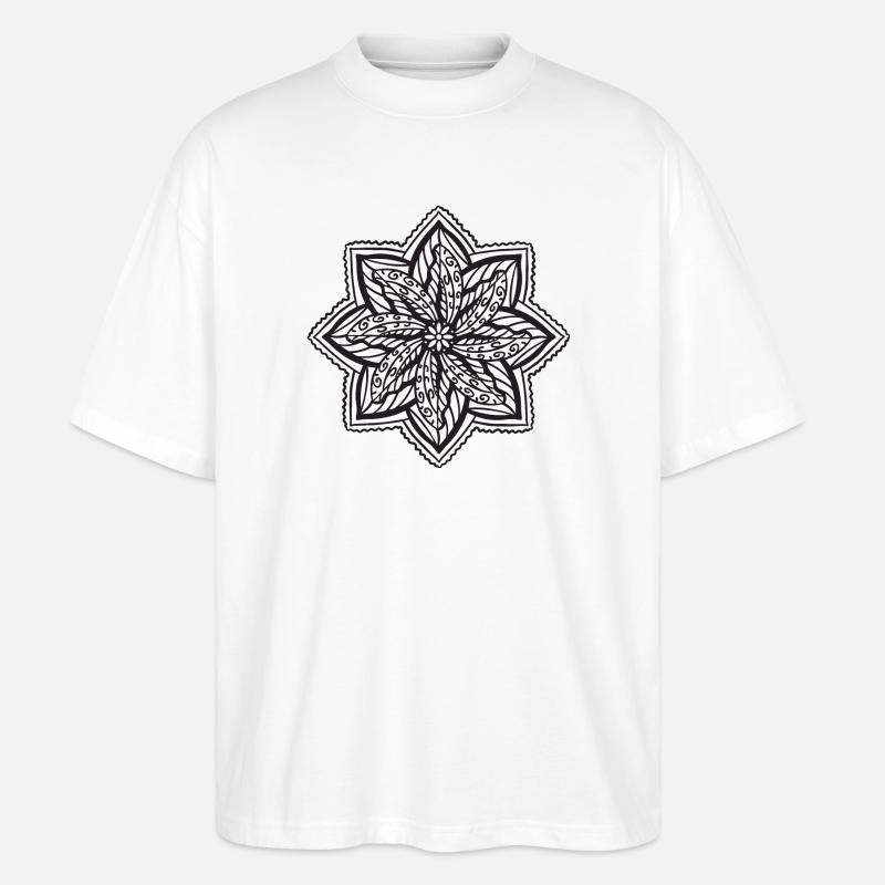 Mandala - Stanley/Stella Oversized Unisex Bio T-Shirt Blaster 2.0 - Weiß