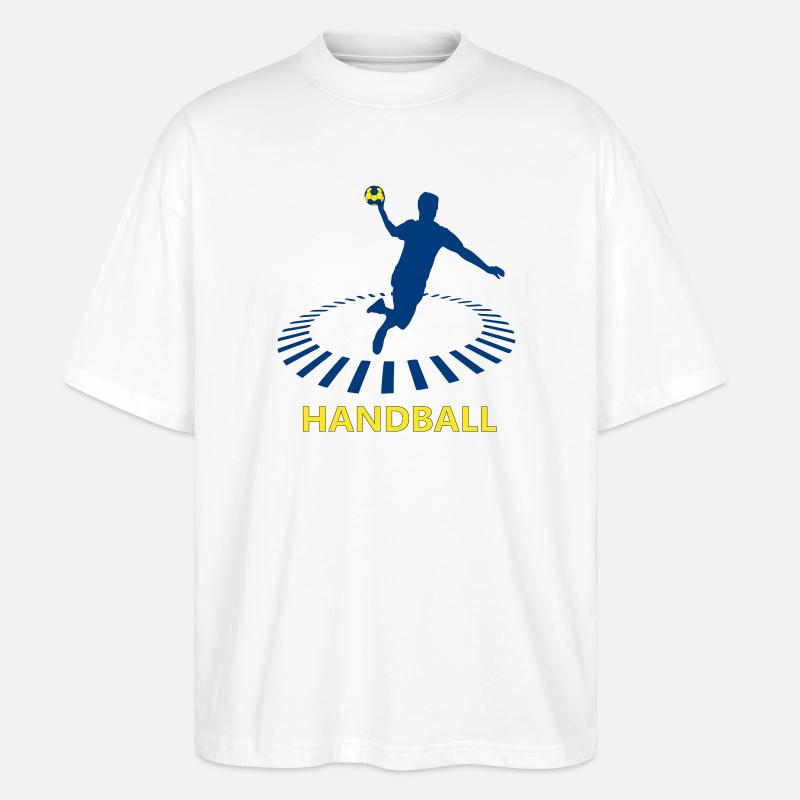 Handball - Stanley/Stella Oversized Unisex Bio T-Shirt Blaster 2.0 - Weiß