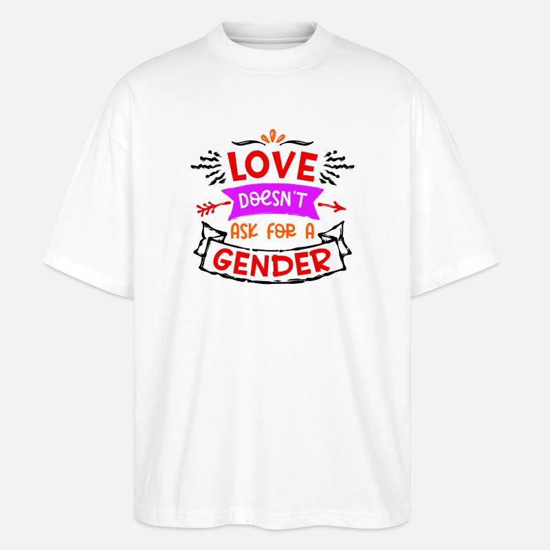 Gleichgeschlechtliche Partnerschaft Statement Lgbt - Stanley/Stella Oversized Unisex Bio T-Shirt Blaster 2.0 - Weiß