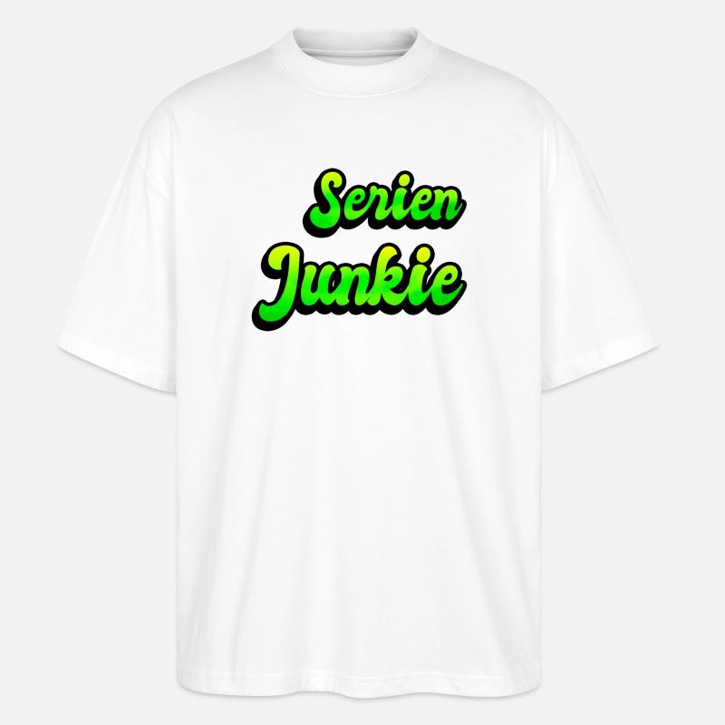 Serien Junkie - Stanley/Stella Oversized Unisex Bio T-Shirt Blaster 2.0 - Weiß