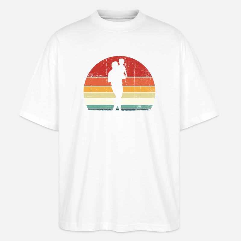 Horizon Silhouette Duo - Stanley/Stella Oversized Unisex Bio T-Shirt Blaster 2.0 - Weiß