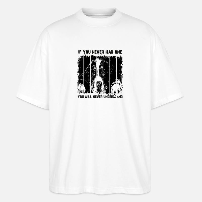 Berner Sennenhund - Stanley/Stella Oversized Unisex Bio T-Shirt Blaster 2.0 - Weiß