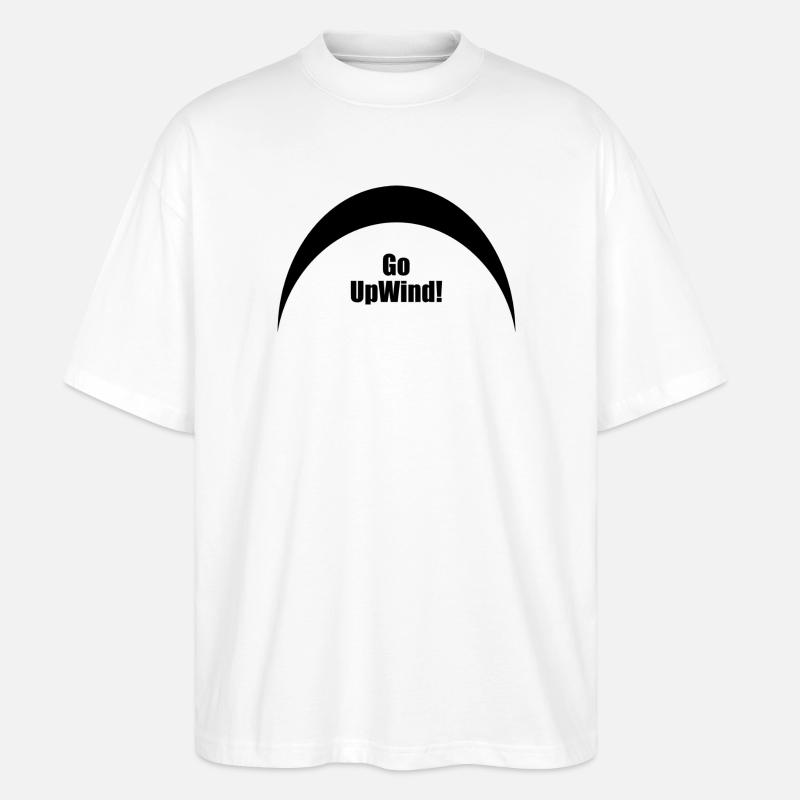 Go Upwind - Kitesurf - Stanley/Stella Oversized Unisex Bio T-Shirt Blaster 2.0 - Weiß