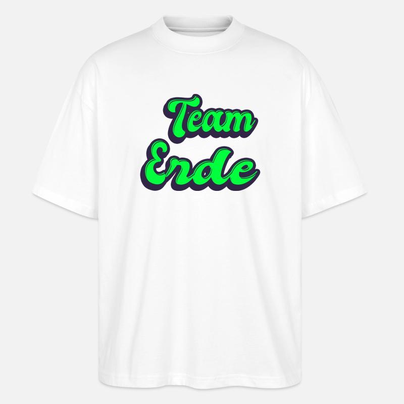 Team Erde - Stanley/Stella Oversized Unisex Bio T-Shirt Blaster 2.0 - Weiß