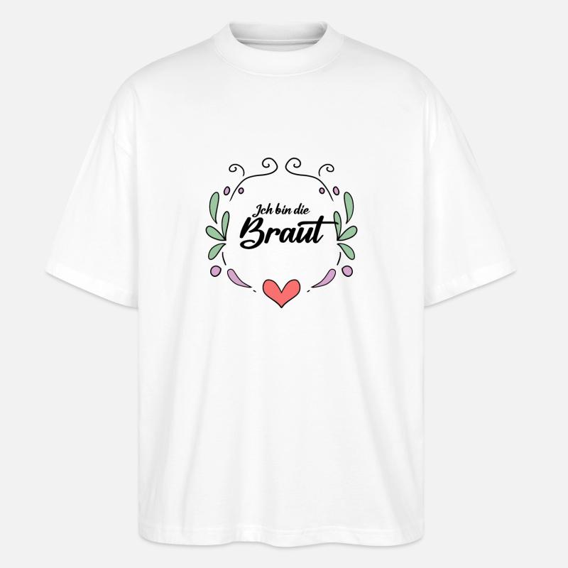 Braut - Stanley/Stella Oversized Unisex Bio T-Shirt Blaster 2.0 - Weiß