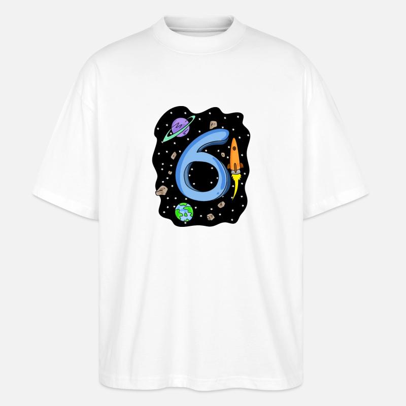 6 ans Jeune astronaute - T-shirt bio Blaster 2.0 coupe oversize Stanley/Stella Unisexe - blanc
