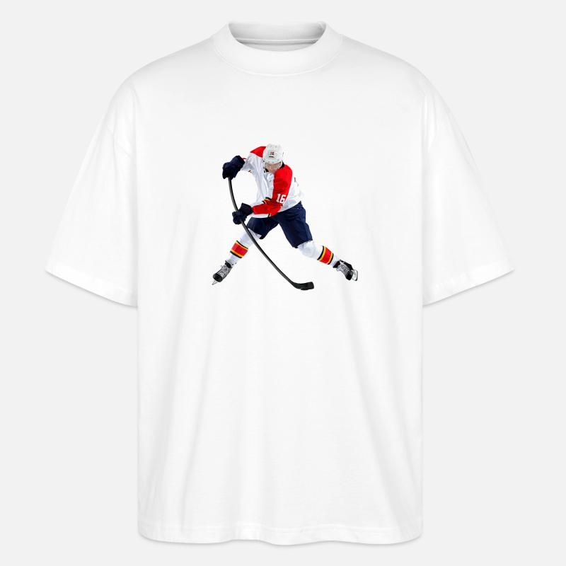 Eishockey - Stanley/Stella Oversized Unisex Bio T-Shirt Blaster 2.0 - Weiß