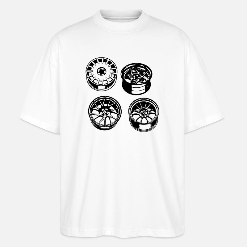 Felgen - Stanley/Stella Oversized Unisex Bio T-Shirt Blaster 2.0 - Weiß