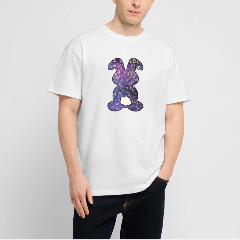 Leopard Pattern Rabbit Easter Stanley/Stella Oversized Unisex Organic T-shirt Blaster 2.0