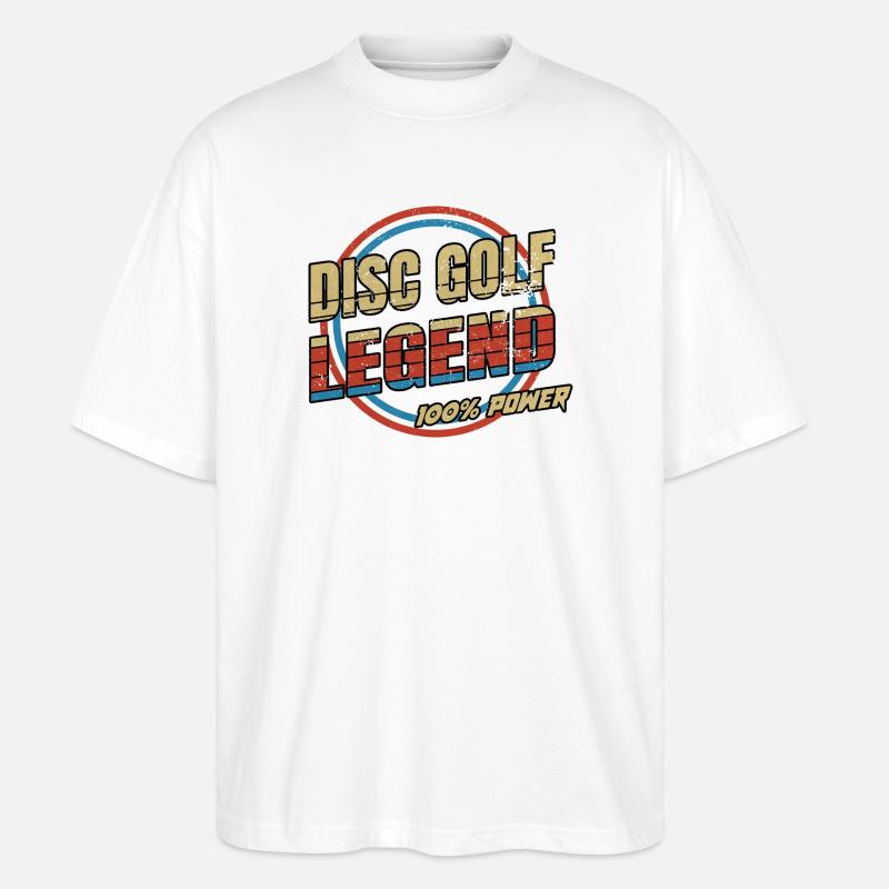 Disco golf legends design - Stanley/Stella Oversized Unisex Organic T-shirt Blaster 2.0 - white