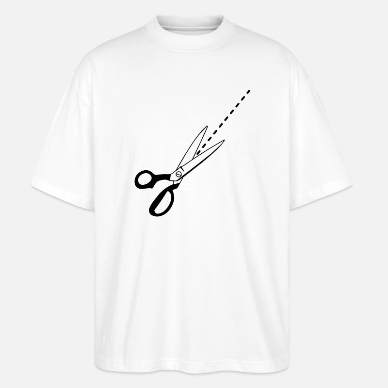 Schnitt-Logo-Schneider - Stanley/Stella Oversized Unisex Bio T-Shirt Blaster 2.0 - Weiß