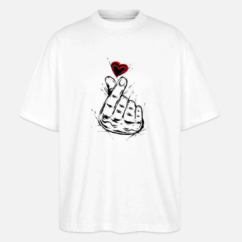 K-Pop Liebe - Stanley/Stella Oversized Unisex Bio T-Shirt Blaster 2.0 - Weiß