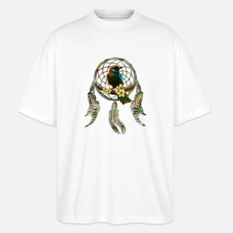 Seepferdchen mit Uhren im Steampunk-Stil und - Stanley/Stella Oversized Unisex Bio T-Shirt Blaster 2.0 - Weiß