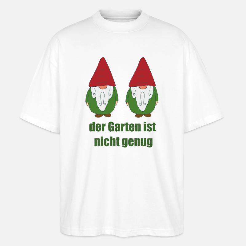 Gartenzwerge lustig - Stanley/Stella Oversized Unisex Bio T-Shirt Blaster 2.0 - Weiß