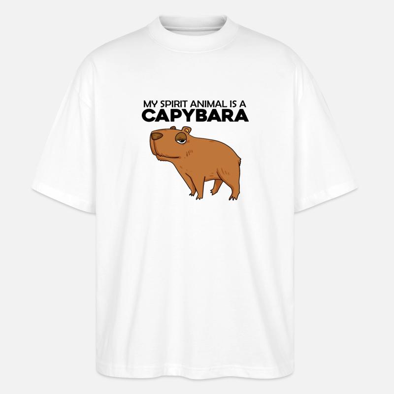 Capybara Capybara Cadeau - T-shirt bio Blaster 2.0 coupe oversize Stanley/Stella Unisexe - blanc