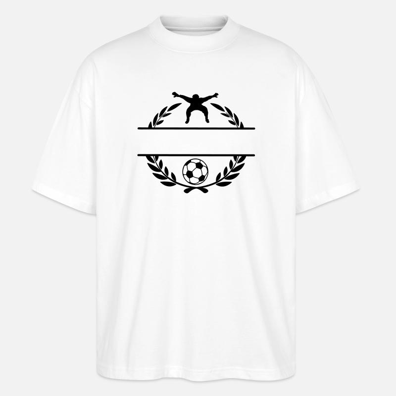 Fußball 1 - Stanley/Stella Oversized Unisex Bio T-Shirt Blaster 2.0 - Weiß