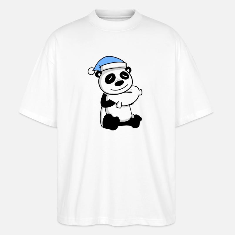 Panda - Stanley/Stella Oversized Unisex Organic T-shirt Blaster 2.0 - white