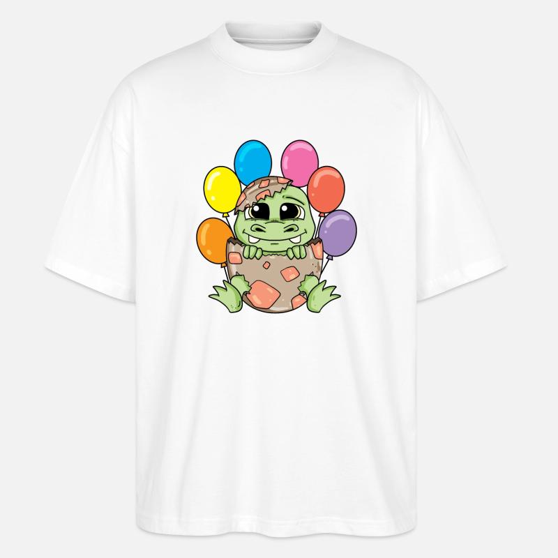 Dino - Stanley/Stella Oversized Unisex Bio T-Shirt Blaster 2.0 - Weiß