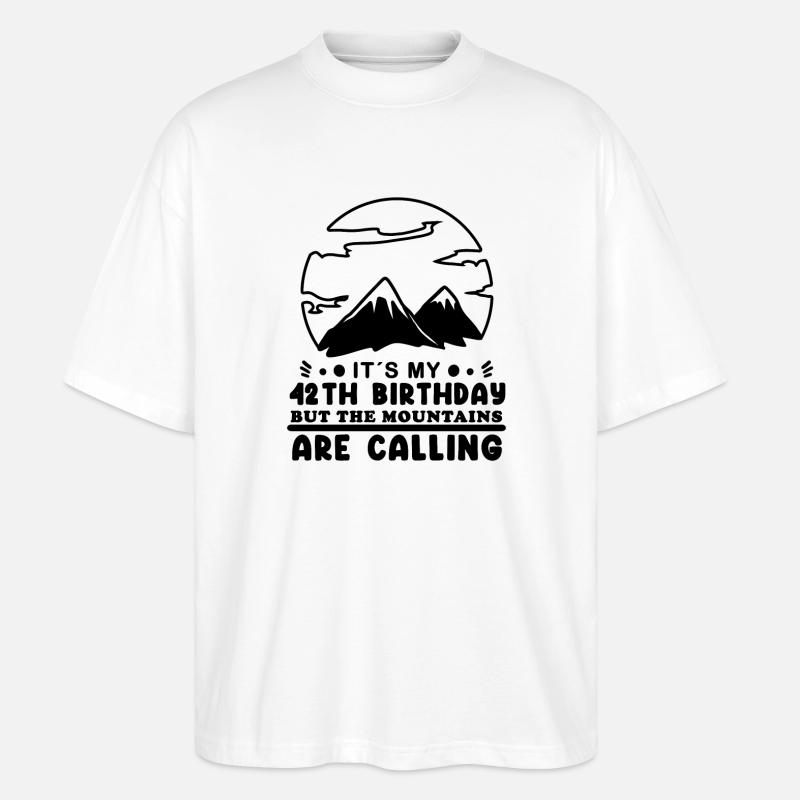 Cadeau de 42 ans - T-shirt bio Blaster 2.0 coupe oversize Stanley/Stella Unisexe - blanc