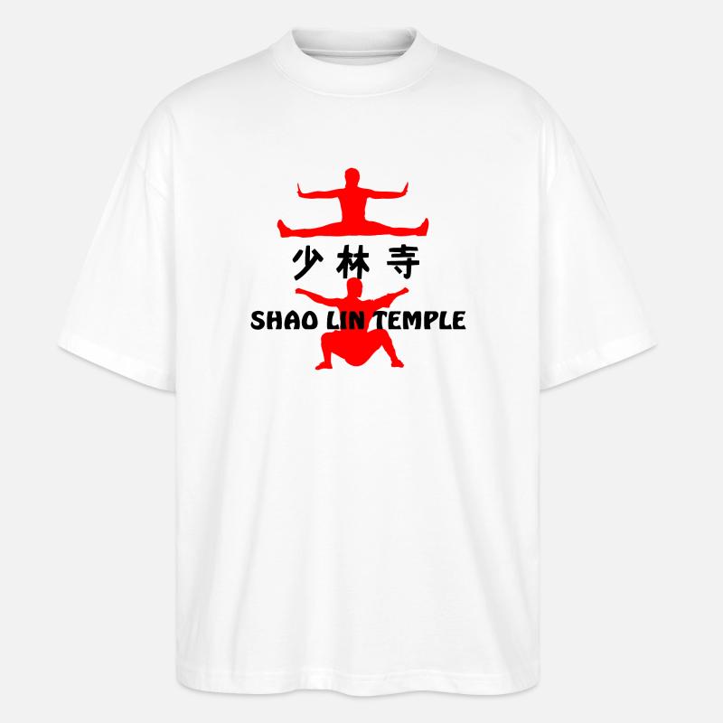 Kung Fu Shaolin Tempel - Stanley/Stella Oversized Unisex Bio T-Shirt Blaster 2.0 - Weiß