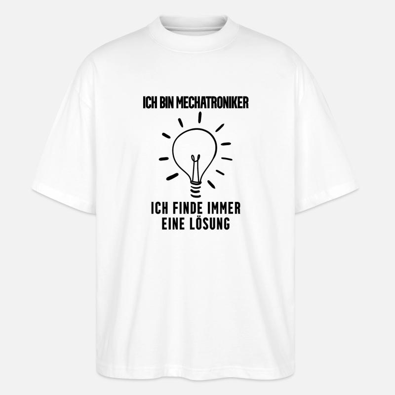 Mechatroniker Geschenk - Stanley/Stella Oversized Unisex Bio T-Shirt Blaster 2.0 - Weiß
