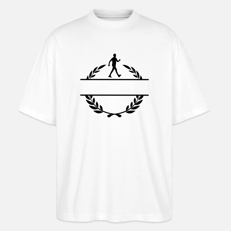Wanderer im Lorbeerkranz - Stanley/Stella Oversized Unisex Bio T-Shirt Blaster 2.0 - Weiß