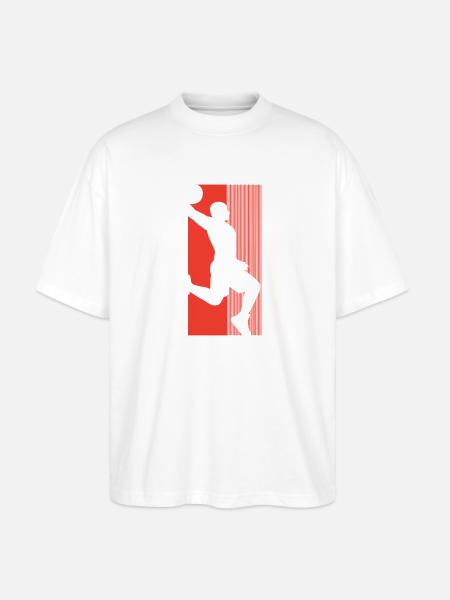 Basketball Basketballer - Stanley/Stella Oversized Unisex Bio T-Shirt Blaster 2.0 - Weiß