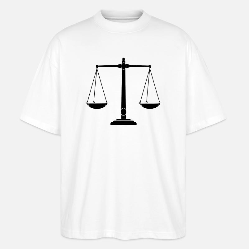 Tellerwaage - Stanley/Stella Oversized Unisex Bio T-Shirt Blaster 2.0 - Weiß