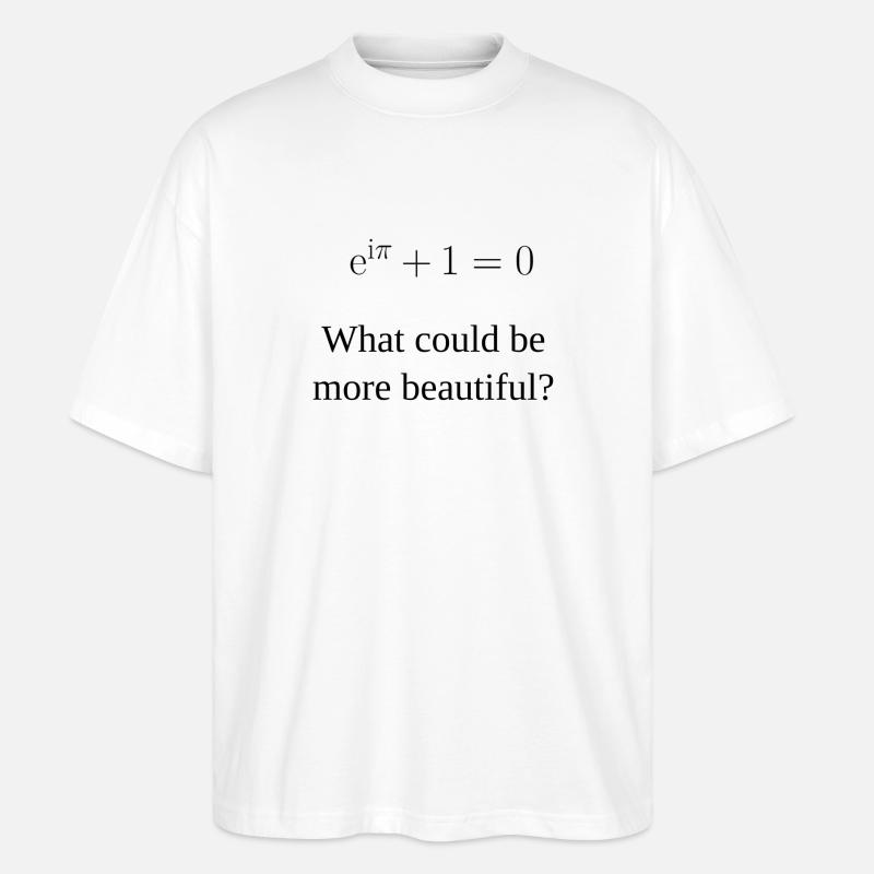 Euler-Formel - Stanley/Stella Oversized Unisex Bio T-Shirt Blaster 2.0 - Weiß