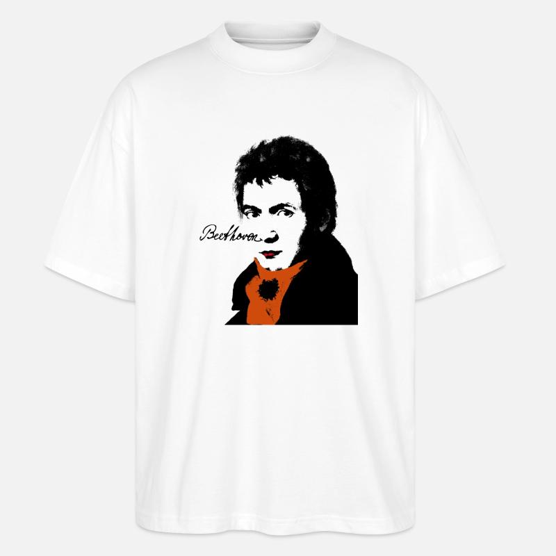 Beethoven - Stanley/Stella Oversized Unisex Bio T-Shirt Blaster 2.0 - Weiß