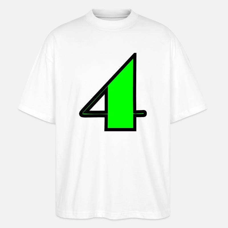 4 ANS,4e ANNIVERSAIRE,ANNIVERSAIRE 4 ANS,4 - T-shirt bio Blaster 2.0 coupe oversize Stanley/Stella Unisexe - blanc