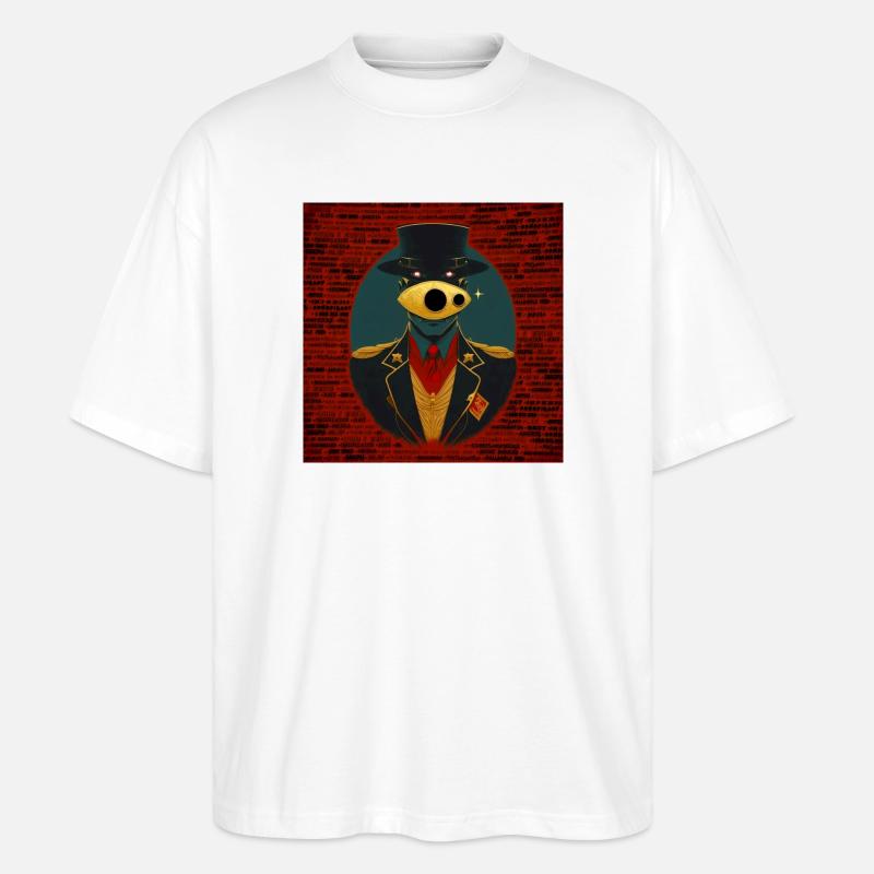Verschwörung 02 - Stanley/Stella Oversized Unisex Bio T-Shirt Blaster 2.0 - Weiß