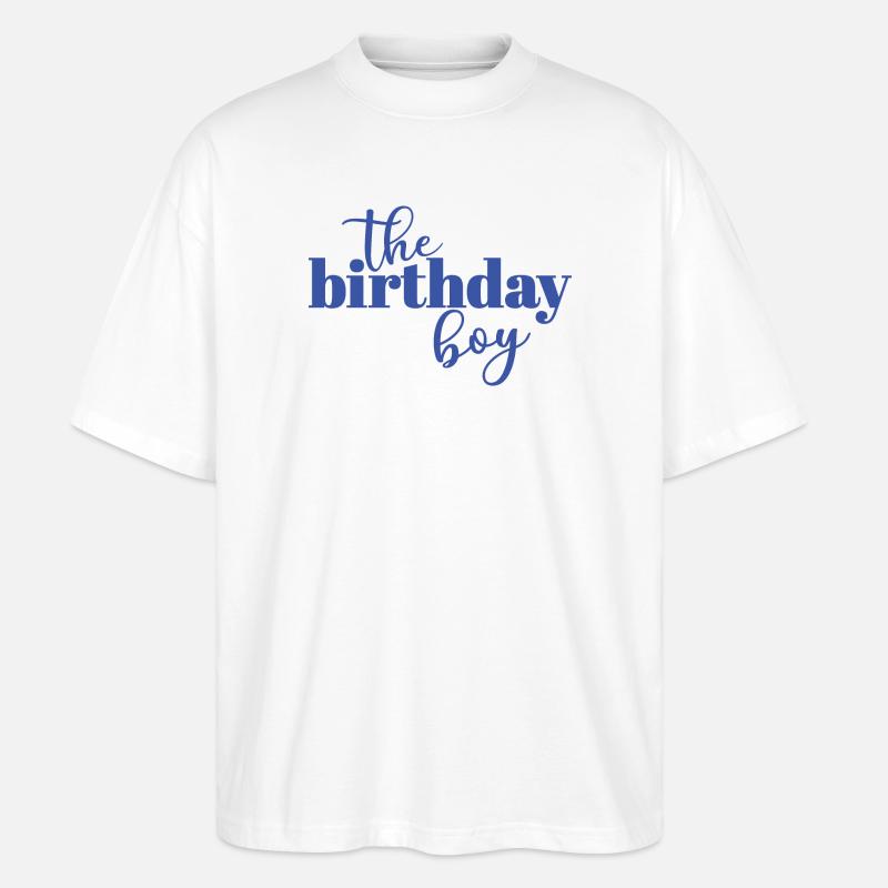 Le garçon d’anniversaire - T-shirt bio Blaster 2.0 coupe oversize Stanley/Stella Unisexe - blanc