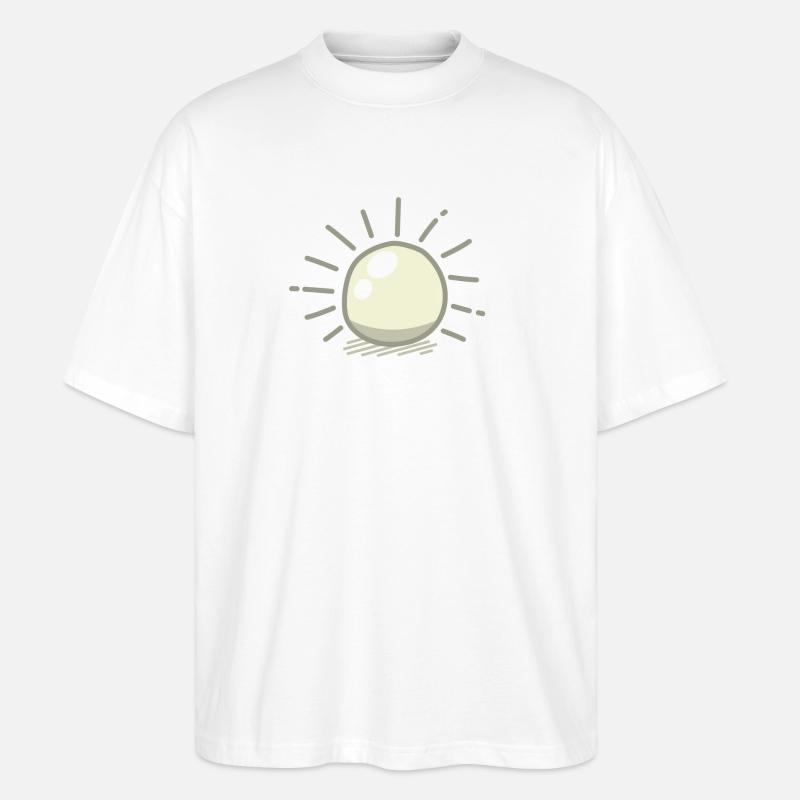 Brillante Zuchtperle - Stanley/Stella Oversized Unisex Bio T-Shirt Blaster 2.0 - Weiß